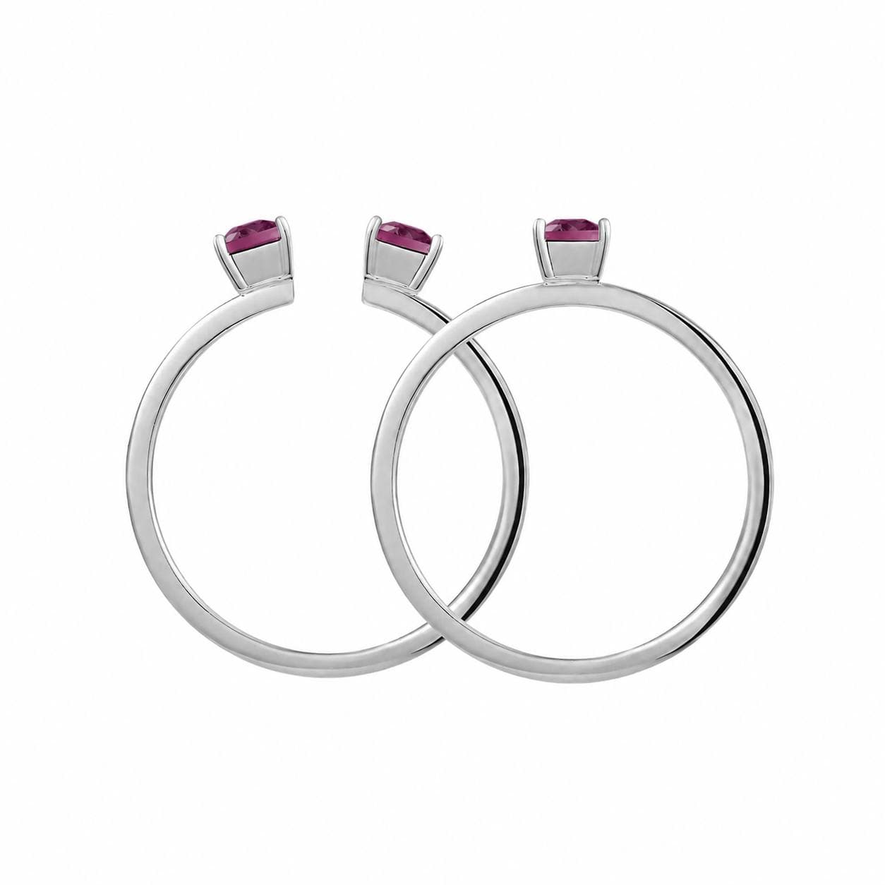 Ring 01 | Bloom — кольцо с Гранатовый родолит, серебро, фото 5