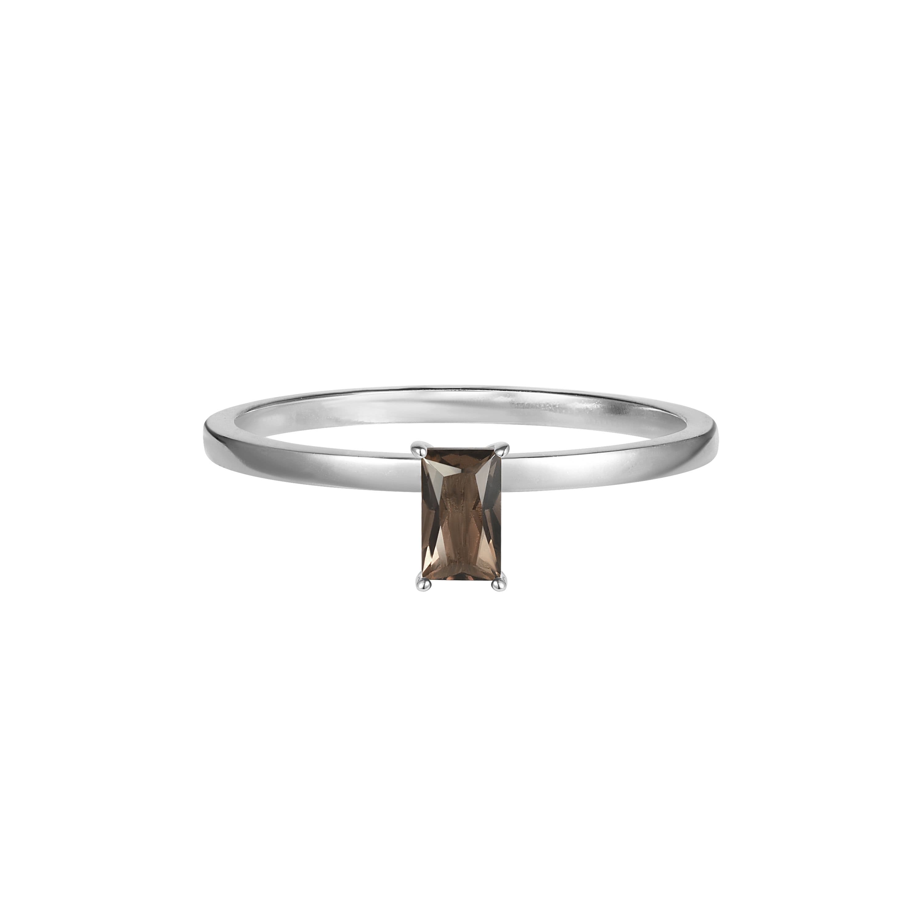 Ring 01 | Ash — кольцо с Раухтопаз, серебро, фото 4