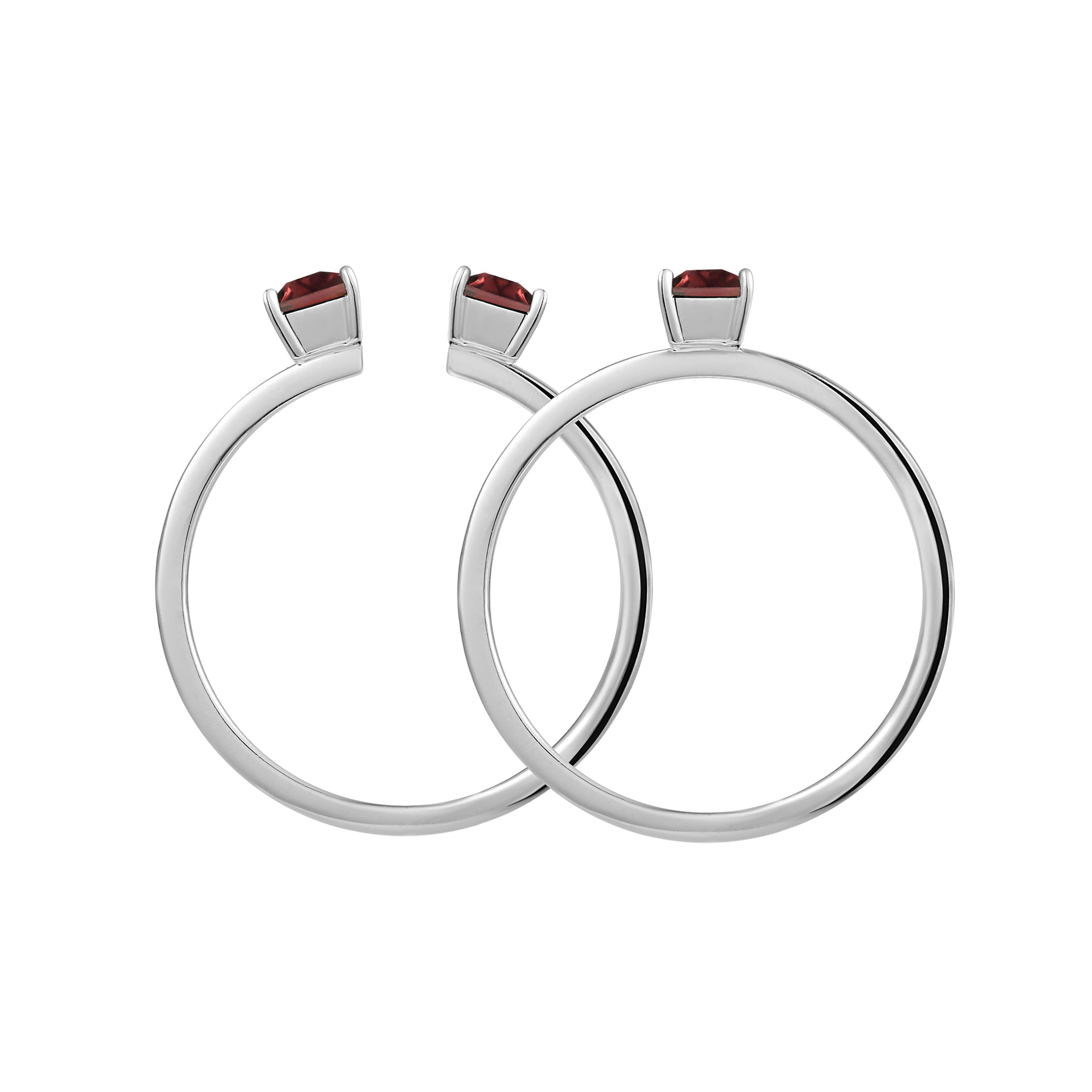 Ring 01 | Red — кольцо с Гранат, серебро, фото 5