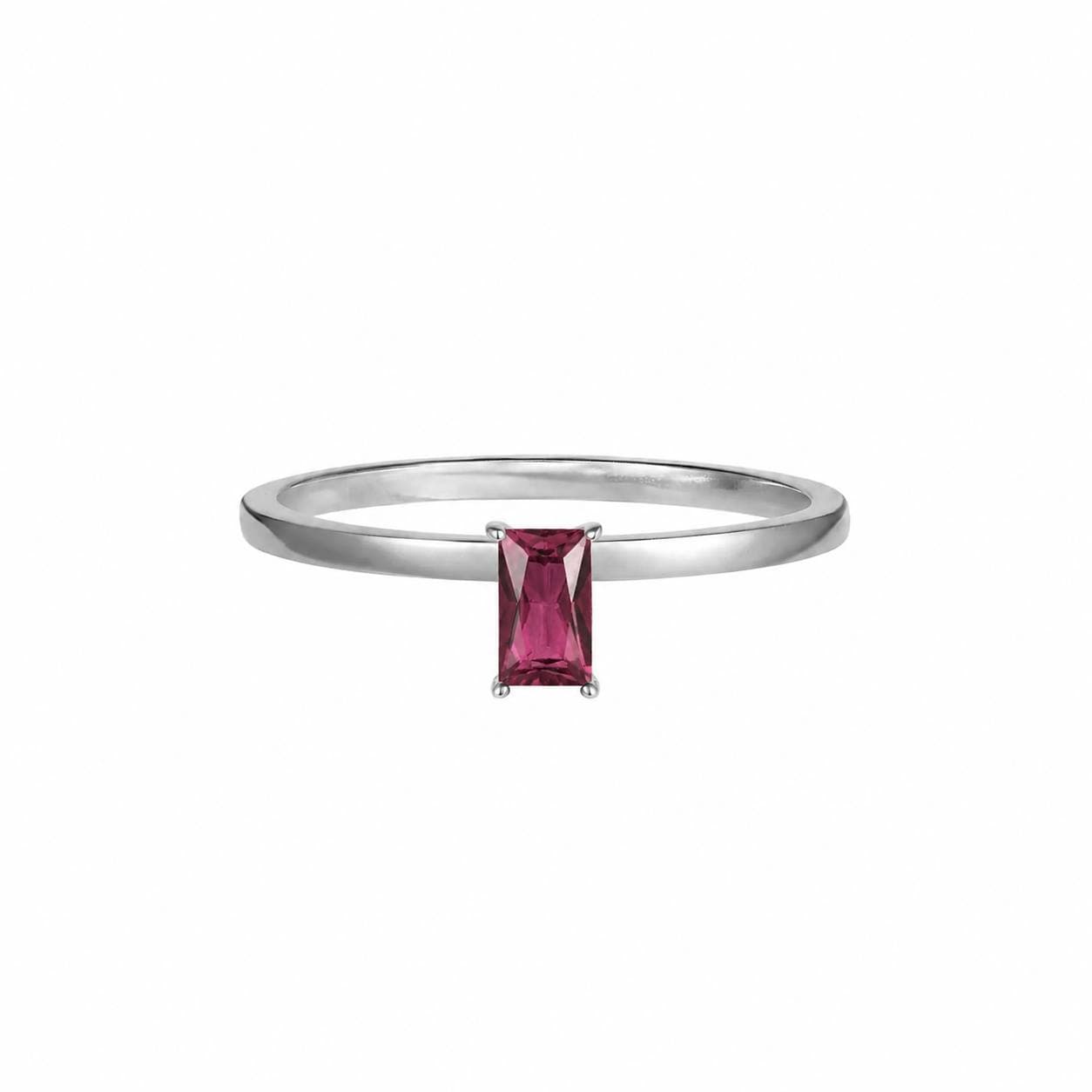 Ring 01 | Bloom — кольцо с Гранатовый родолит, серебро, фото 4