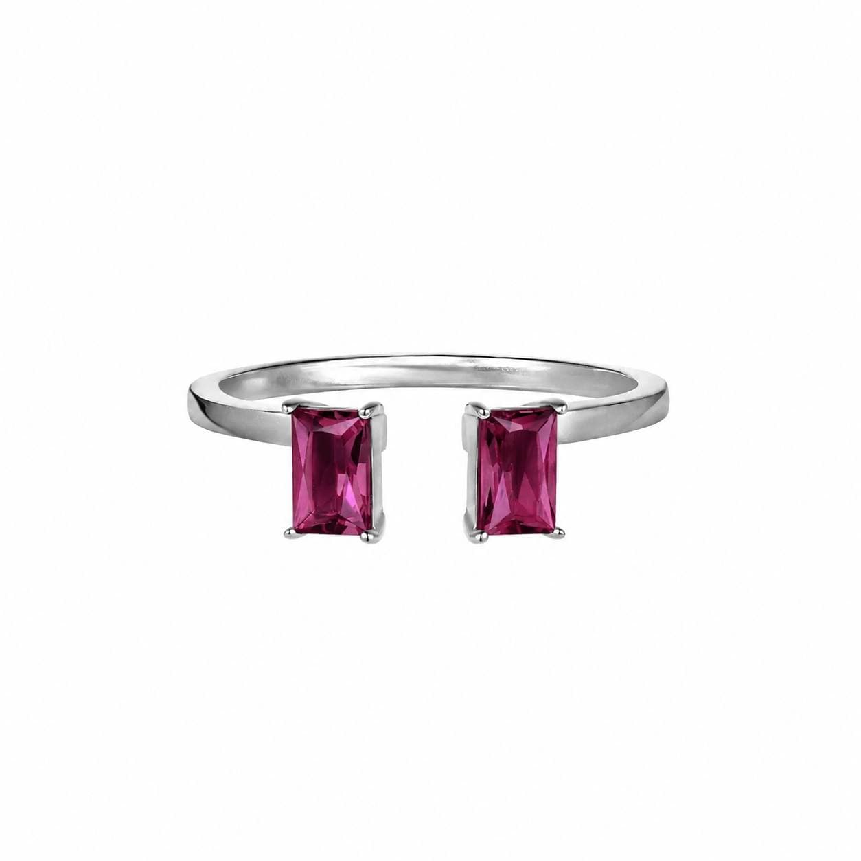 Ring 01 | Bloom — кольцо с Гранатовый родолит, серебро, фото 3